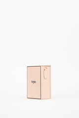 Fendi Pink Leather Vertical Logo Box Bag