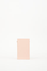 Fendi Pink Leather Vertical Logo Box Bag