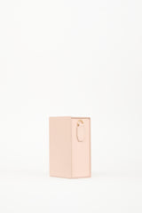 Fendi Pink Leather Vertical Logo Box Bag