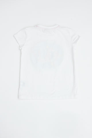 Fendi White Chest Graphic T-shirt