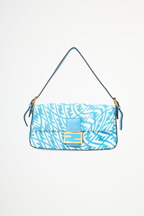 Fendi 2021 Coated Canvas FF Vertigo Baguette  Bag