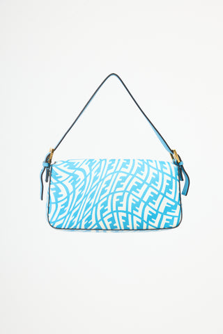 Fendi 2021 Coated Canvas FF Vertigo Baguette  Bag