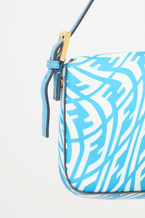 Fendi 2021 Coated Canvas FF Vertigo Baguette  Bag