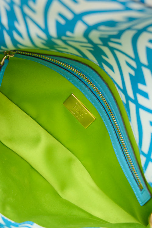 Fendi 2021 Coated Canvas FF Vertigo Baguette  Bag