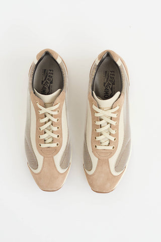 Ferragamo Suede Diana Sneaker