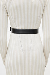Ferragamo Black & Brown Gancini Reversible Leather Belt