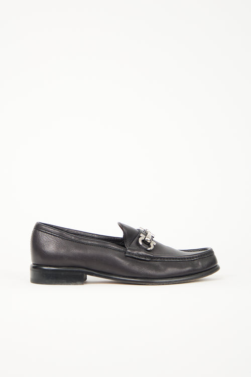 Ferragamo Leather Gancini Loafer