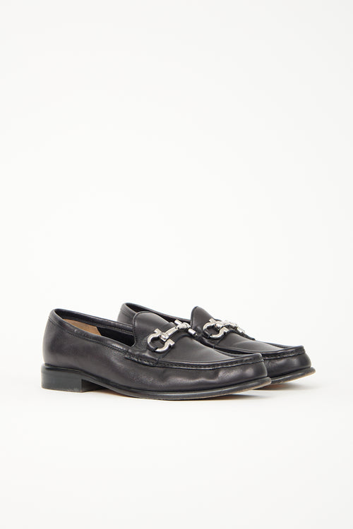 Ferragamo Leather Gancini Loafer