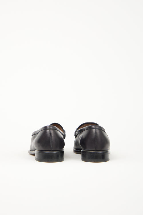 Ferragamo Leather Gancini Loafer