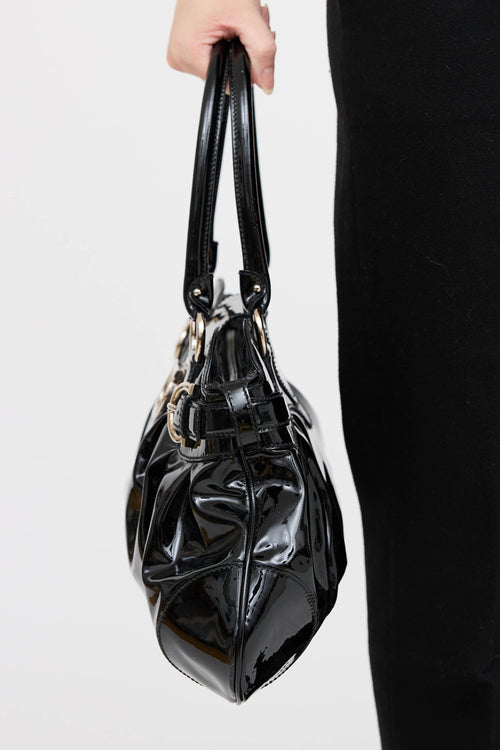 Ferragamo Patent Marisa Bag