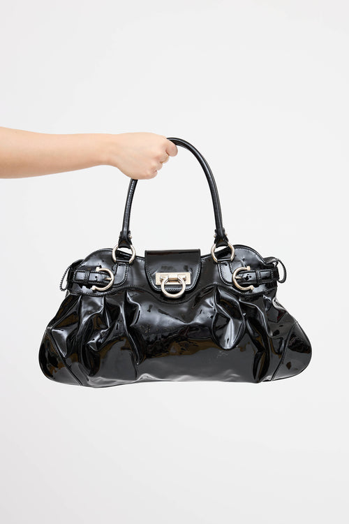 Ferragamo Patent Marisa Bag