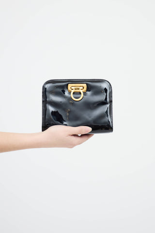 Ferragamo Patent Gancini Bag