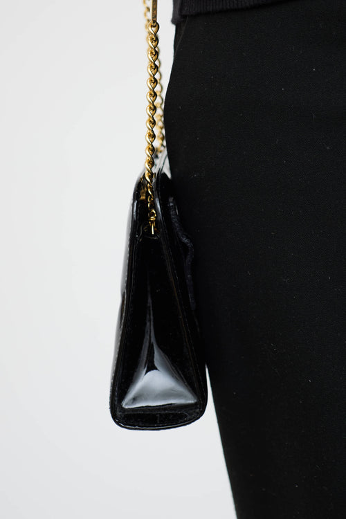 Ferragamo Patent Gancini Bag