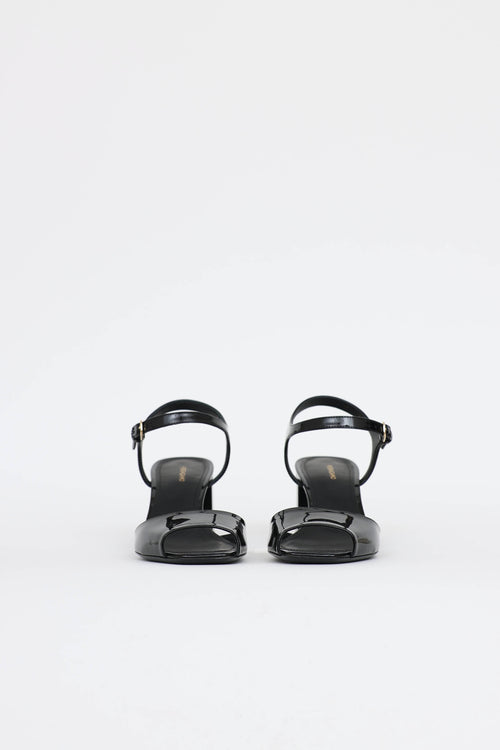 Ferragamo Patent Sally Sandal