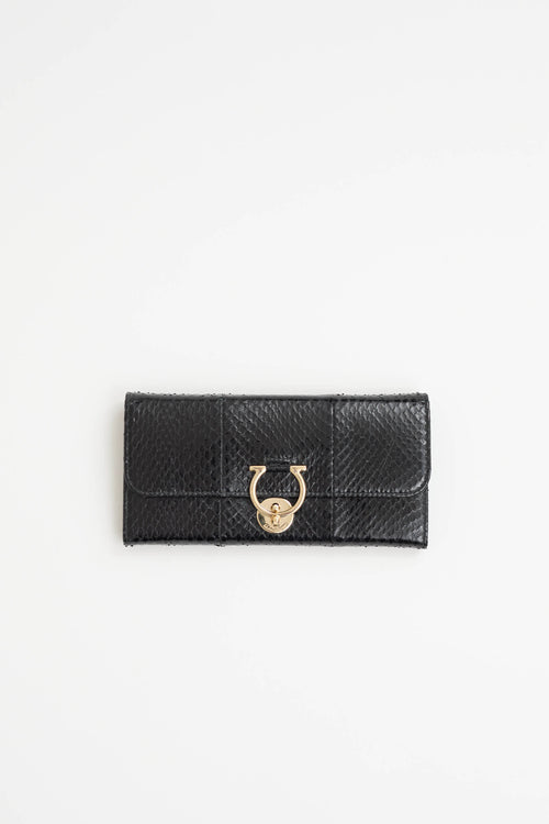 Ferragamo Embossed Leather Wallet
