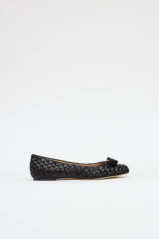 Sequin Vara Bow Flatferragamo-sequin-vara-bow-flat-1-39708-36