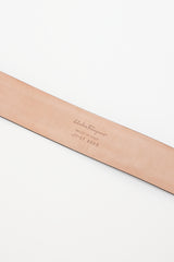 Ferragamo Black Leather Gancini Belt