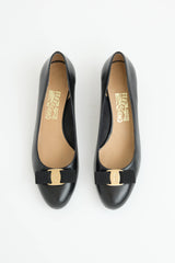 Ferragamo Leather Vara Bow Pump