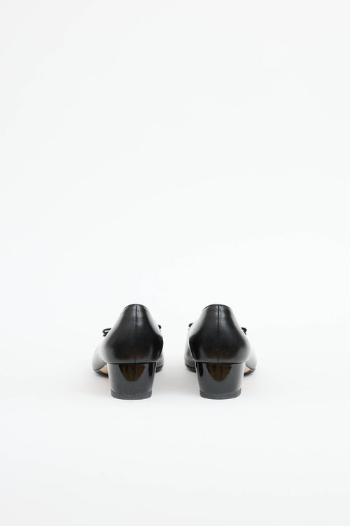 Ferragamo Leather Vara Bow Pump