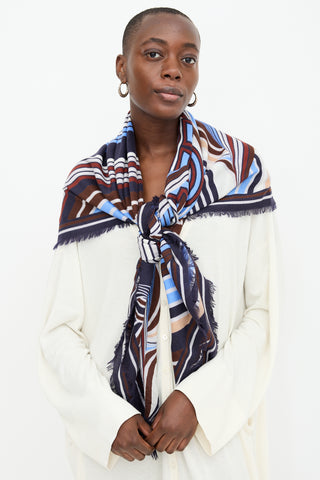 Ferragamo Wool Striped Scarf
