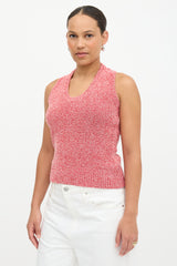 Ferragamo Bouclé Knit Tank Top