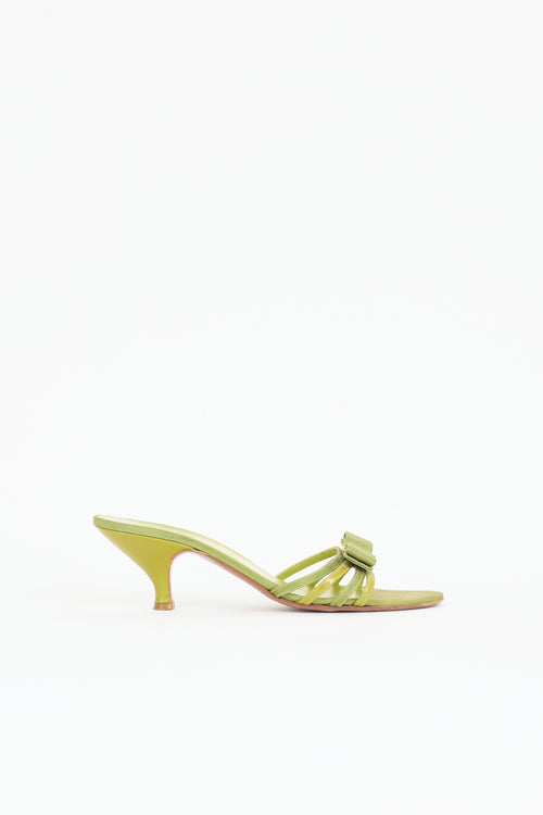 Ferragamo Patent Vara Bow Sandal