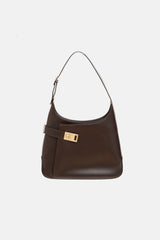 Ferragamo Leather Gancini Shoulder Bag