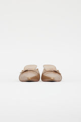 Ferragamo Brown Leather Pointed Toe Mule