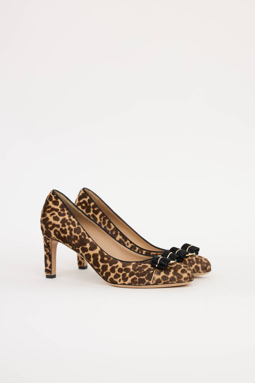 Ferragamo Printed Hair Carla Pump