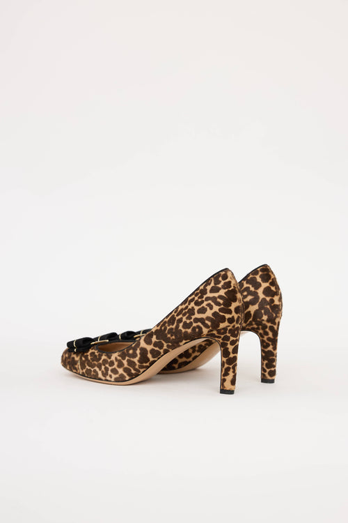 Ferragamo Printed Hair Carla Pump