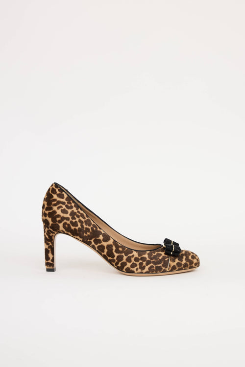 Ferragamo Printed Hair Carla Pump