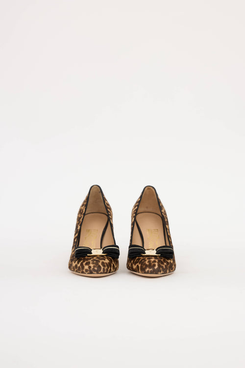 Ferragamo Printed Hair Carla Pump