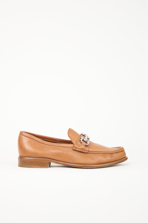 Ferragamo Leather Gancini Loafer