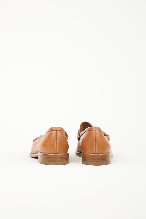 Ferragamo Leather Gancini Loafer