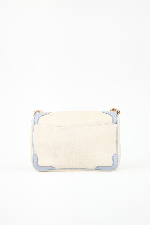 Ferragamo Canvas & Leather Gancini Bag