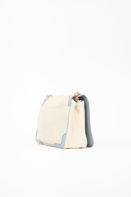 Ferragamo Canvas & Leather Gancini Bag