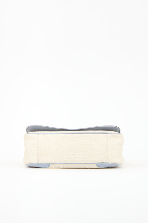 Ferragamo Canvas & Leather Gancini Bag