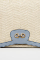 Ferragamo Canvas & Leather Gancini Bag