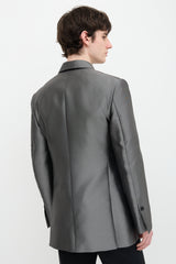 Ferragamo FW 2023 Metallic Twill Blazer