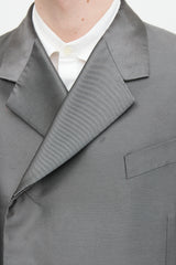 Ferragamo FW 2023 Metallic Twill Blazer