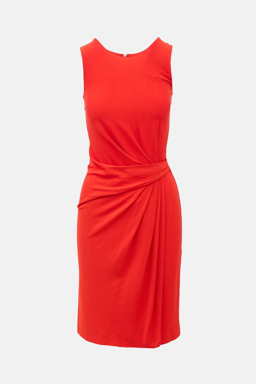 Ferragamo Knit Draped Midi Dress