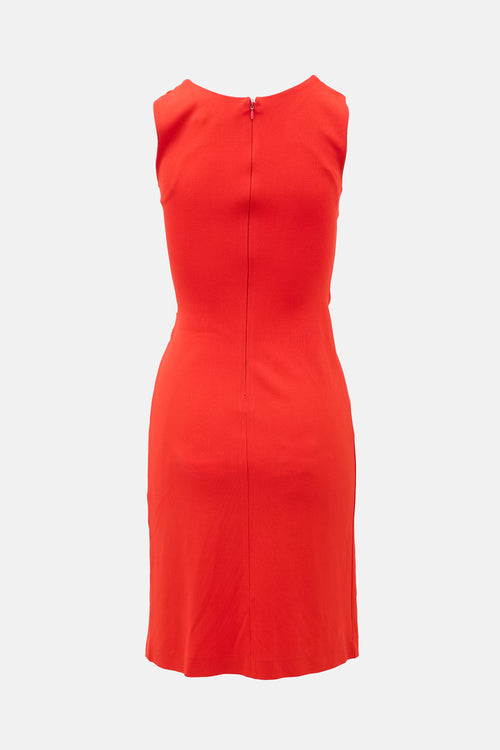 Ferragamo Knit Draped Midi Dress