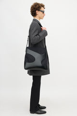 Ferragamo Leather & Canvas Cut Out Bag
