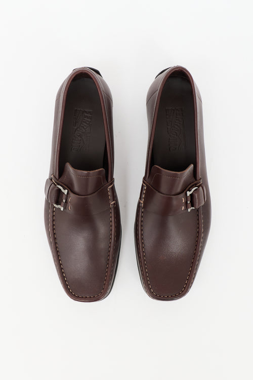Ferragamo Leather Driving Loafer