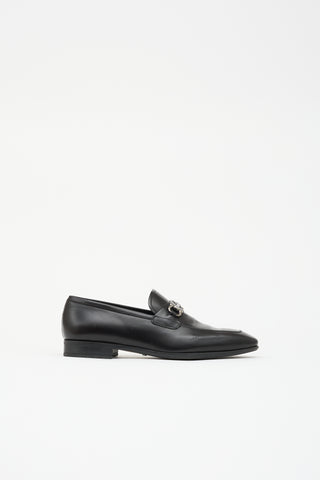 Ferragamo Leather Gancini Loafer