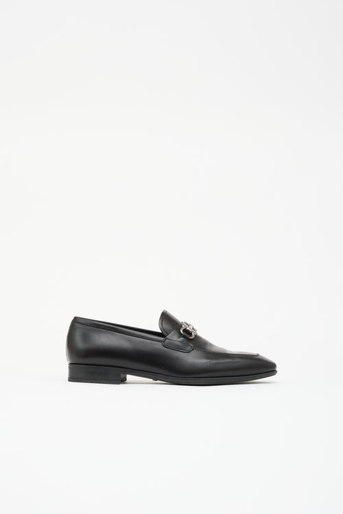 Ferragamo Leather Gancini Loafer