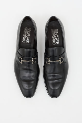 Ferragamo Leather Gancini Loafer