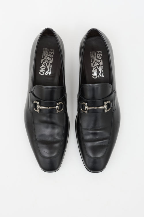 Ferragamo Leather Gancini Loafer
