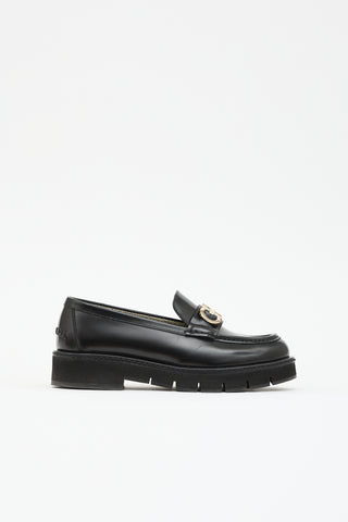 Ferragamo Leather Gancini Loafer