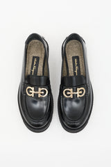 Ferragamo Leather Gancini Loafer